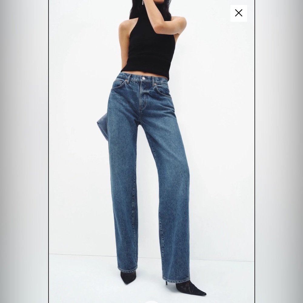 Reformation Val 90s Mid Rise Straight Jeans